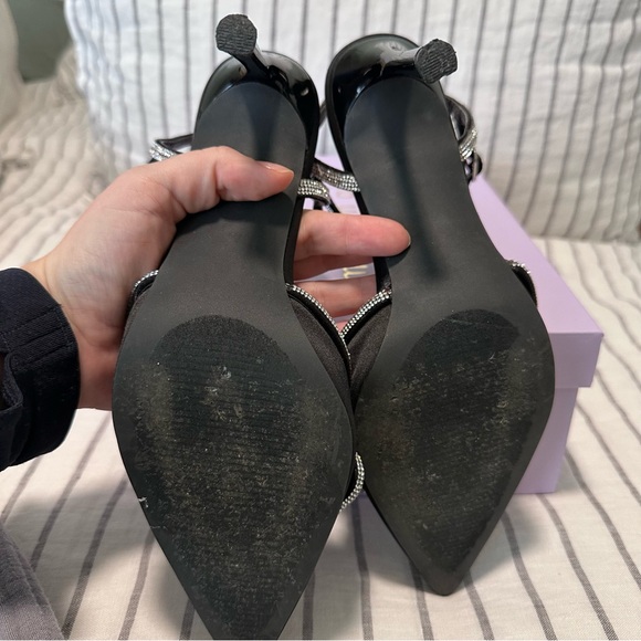 Madden Girl Dreamy Black and Rhinestone Pumps‎ - Picture 7 of 9